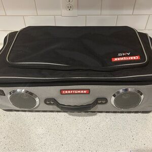 Craftsman Black and Gray Tool Bag with Audio System